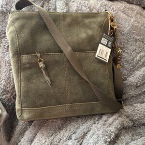 The Sak Lucia Crossbody bag in Moss Suede - New, with tags